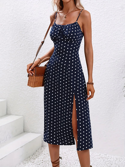 Liora | Blumen Kleid mit elegantem Schlitz