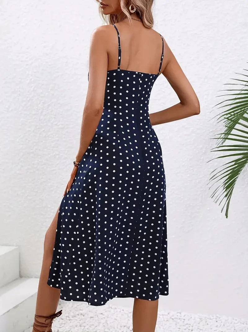 Liora | Blumen Kleid mit elegantem Schlitz