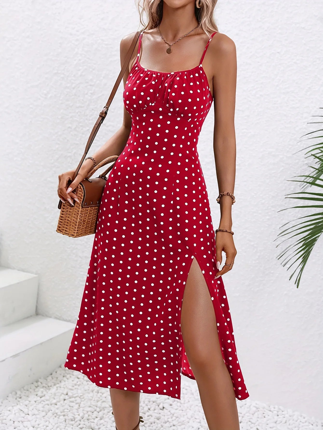 Liora | Blumen Kleid mit elegantem Schlitz