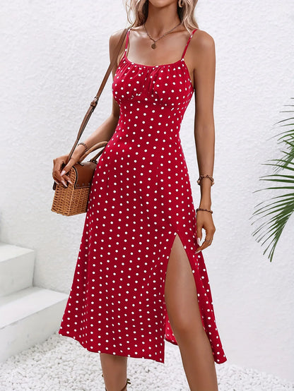 Liora | Blumen Kleid mit elegantem Schlitz