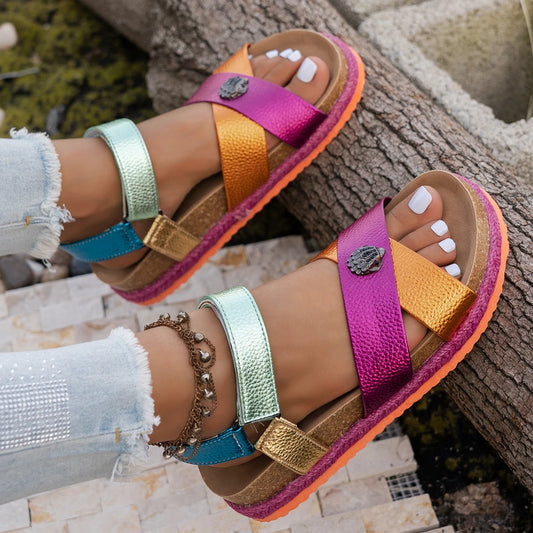 Liora | Bohemian Sandale für farbenfrohe Sommertage