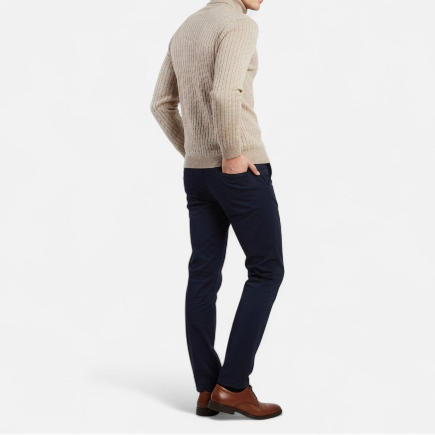 Luca | Rollkragen Pullover mit Struktur Herren