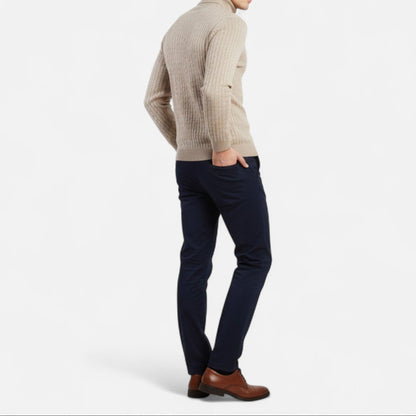 Luca | Rollkragen Pullover mit Struktur Herren