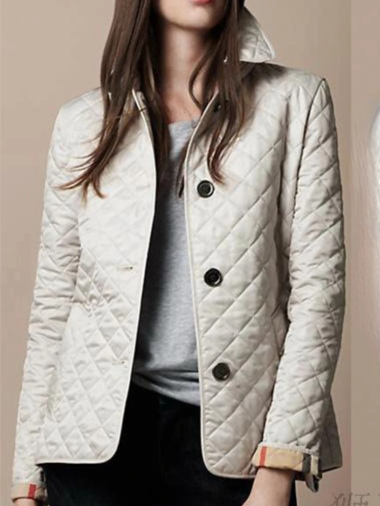Mara | Damen Steppjacke mit Knopfleiste