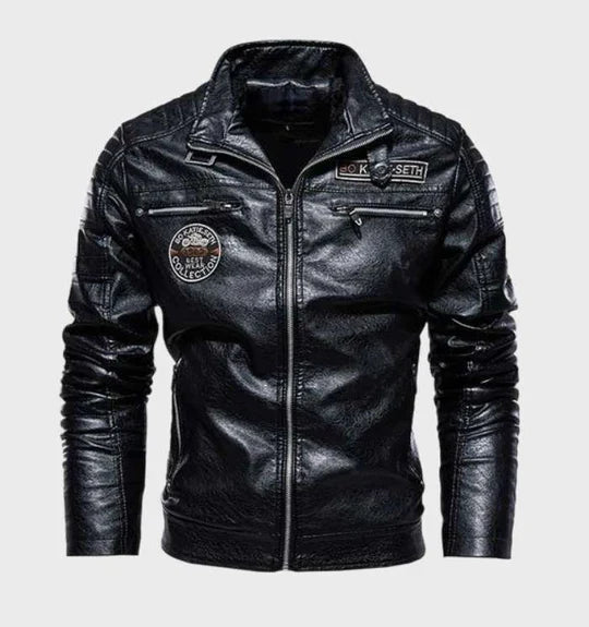 Marco | Zeitlose Lederjacke aus Kunstleder für Herren