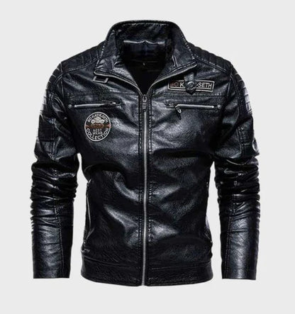Marco | Zeitlose Lederjacke aus Kunstleder für Herren