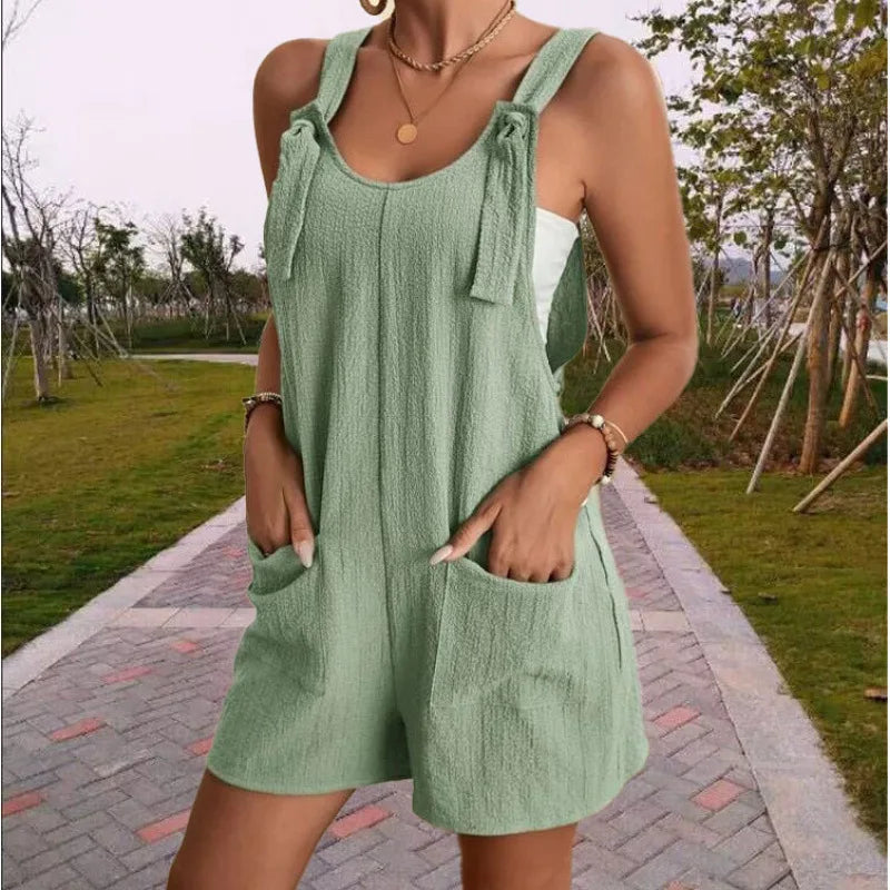 Nadine | Lässiger Damen Sommer-Jumpsuit mit Taschen