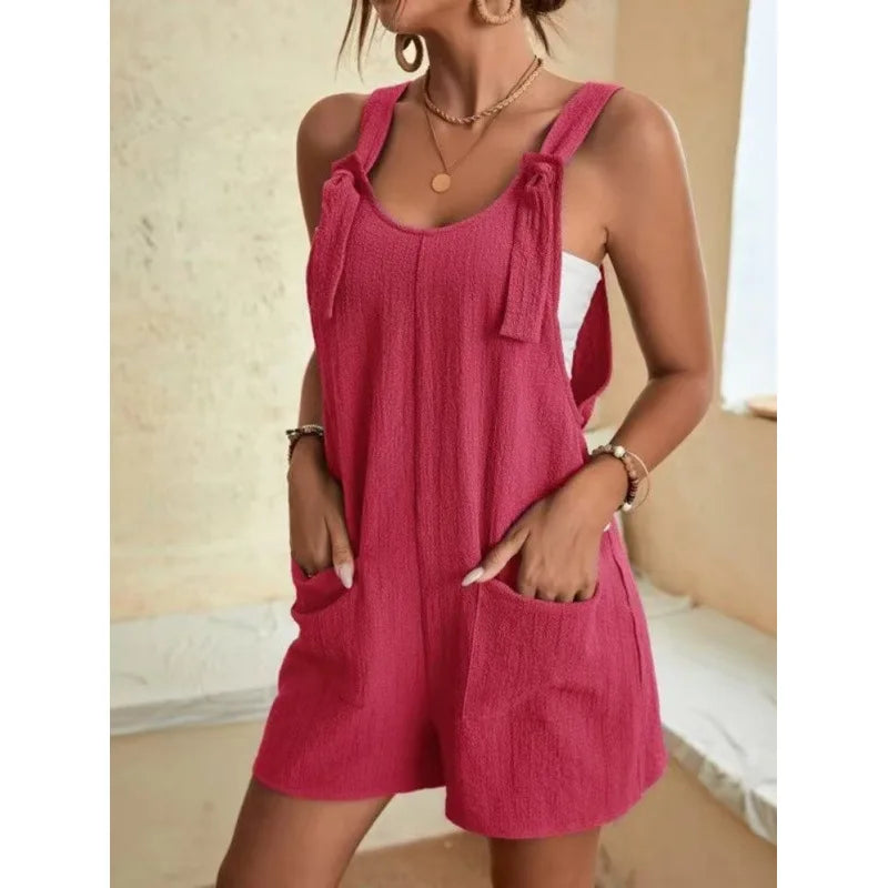 Nadine | Lässiger Damen Sommer-Jumpsuit mit Taschen