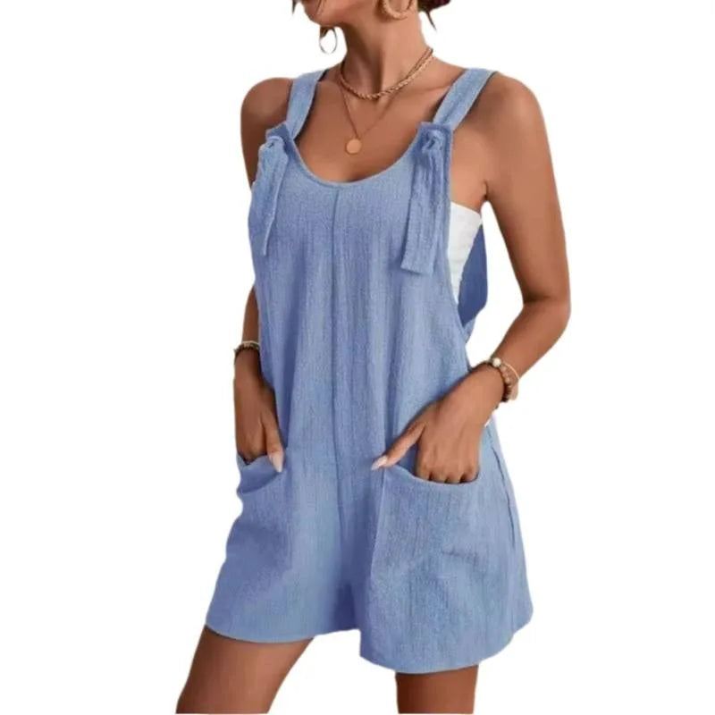 Nadine | Lässiger Damen Sommer-Jumpsuit mit Taschen