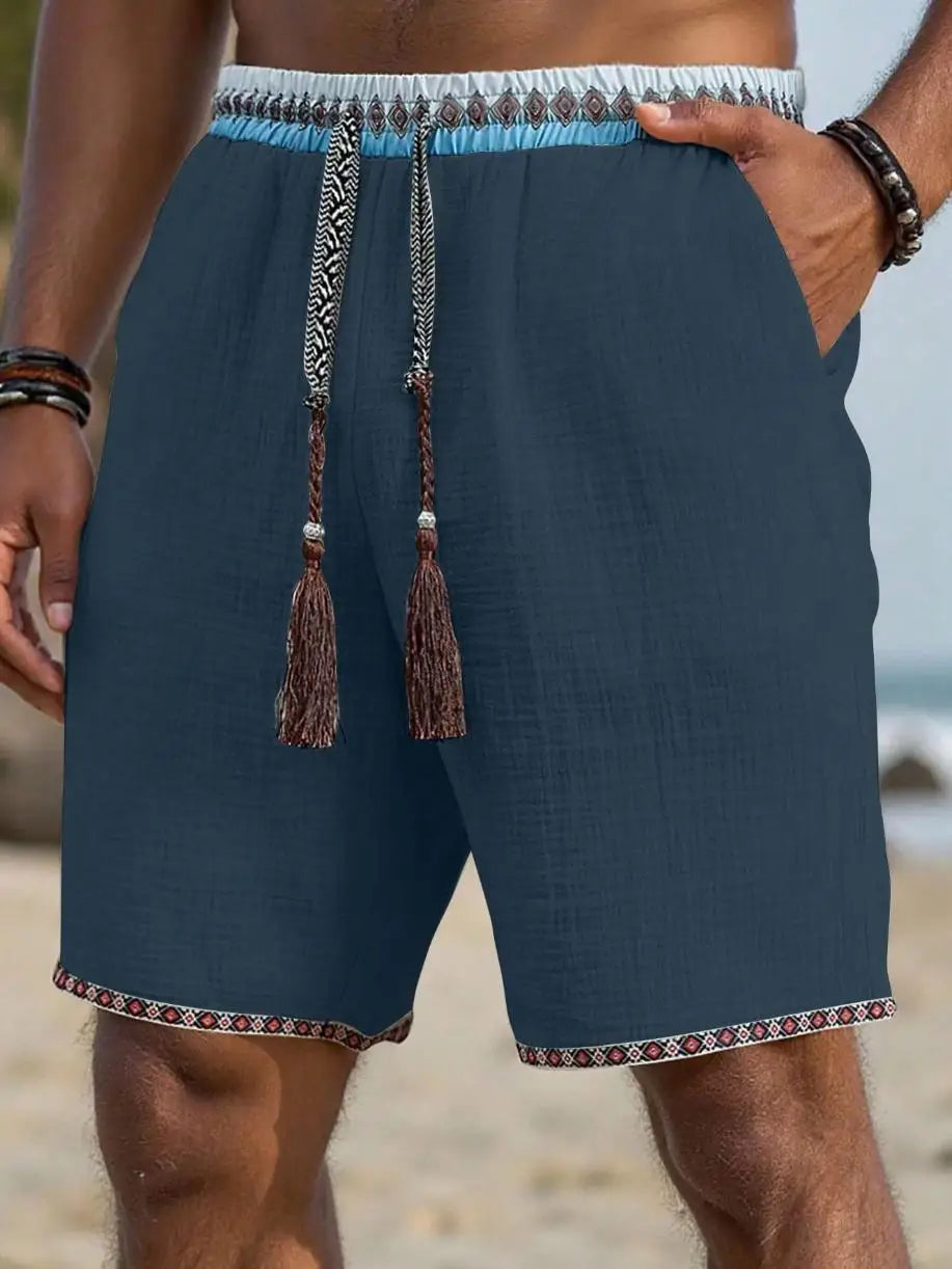 Nerio | Shorts in Leinenoptik für Herren