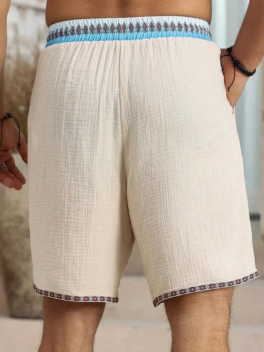Nerio | Shorts in Leinenoptik für Herren