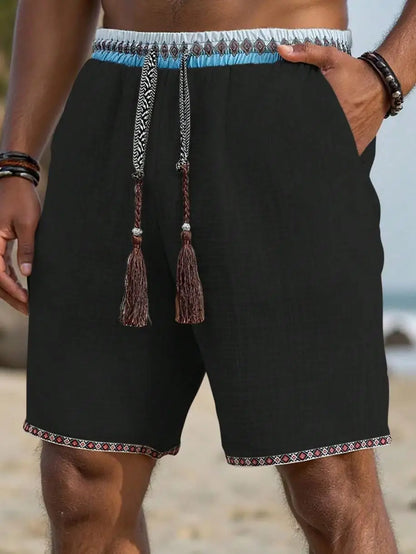Nerio | Shorts in Leinenoptik für Herren