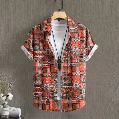 Nico | Hemd im Sommer-Design mit Bohemian-Muster