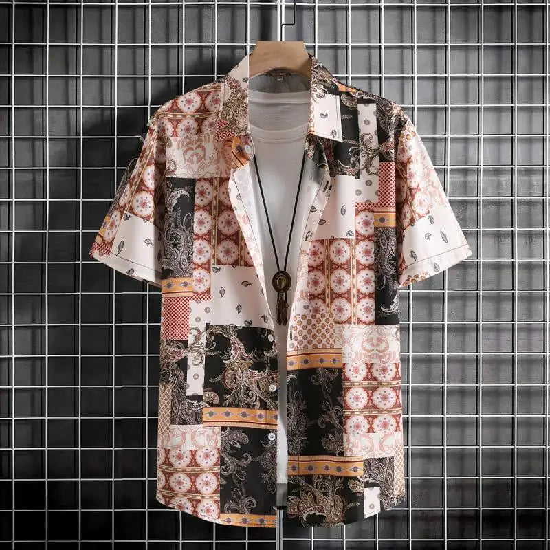 Nico | Hemd im Sommer-Design mit Bohemian-Muster