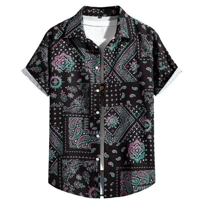 Nico | Hemd im Sommer-Design mit Bohemian-Muster