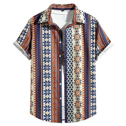 Nico | Hemd im Sommer-Design mit Bohemian-Muster