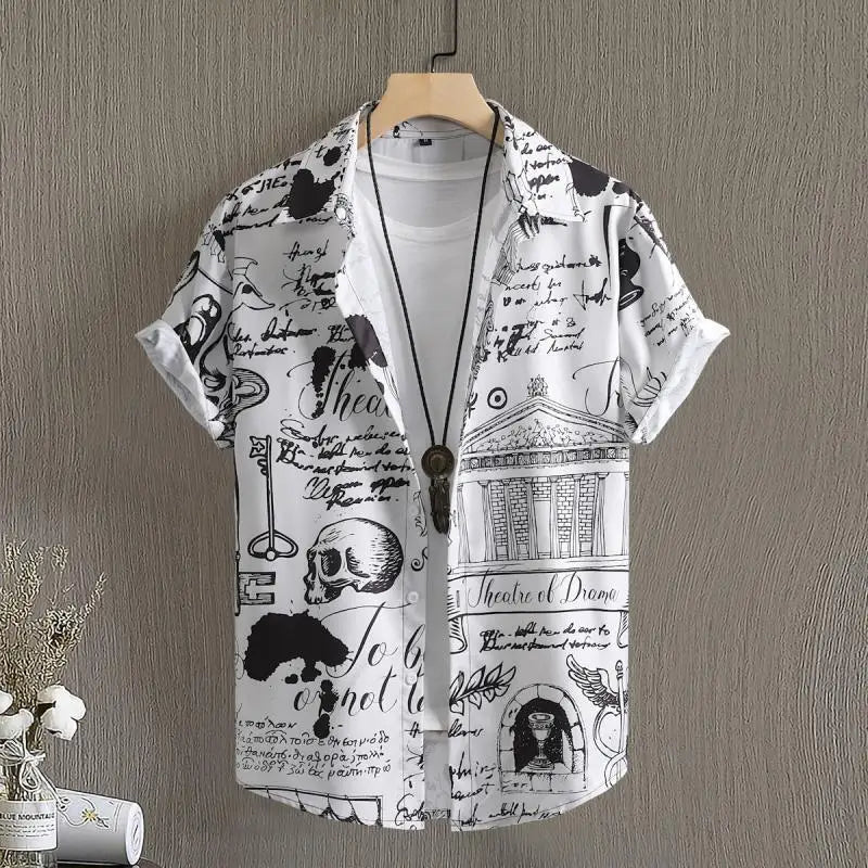 Nico | Hemd im Sommer-Design mit Bohemian-Muster