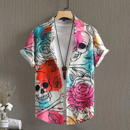 Nico | Hemd im Sommer-Design mit Bohemian-Muster