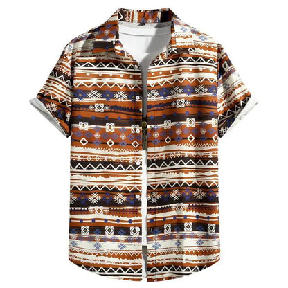 Nico | Hemd im Sommer-Design mit Bohemian-Muster