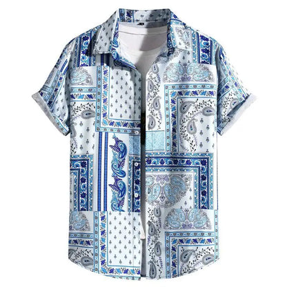 Nico | Hemd im Sommer-Design mit Bohemian-Muster