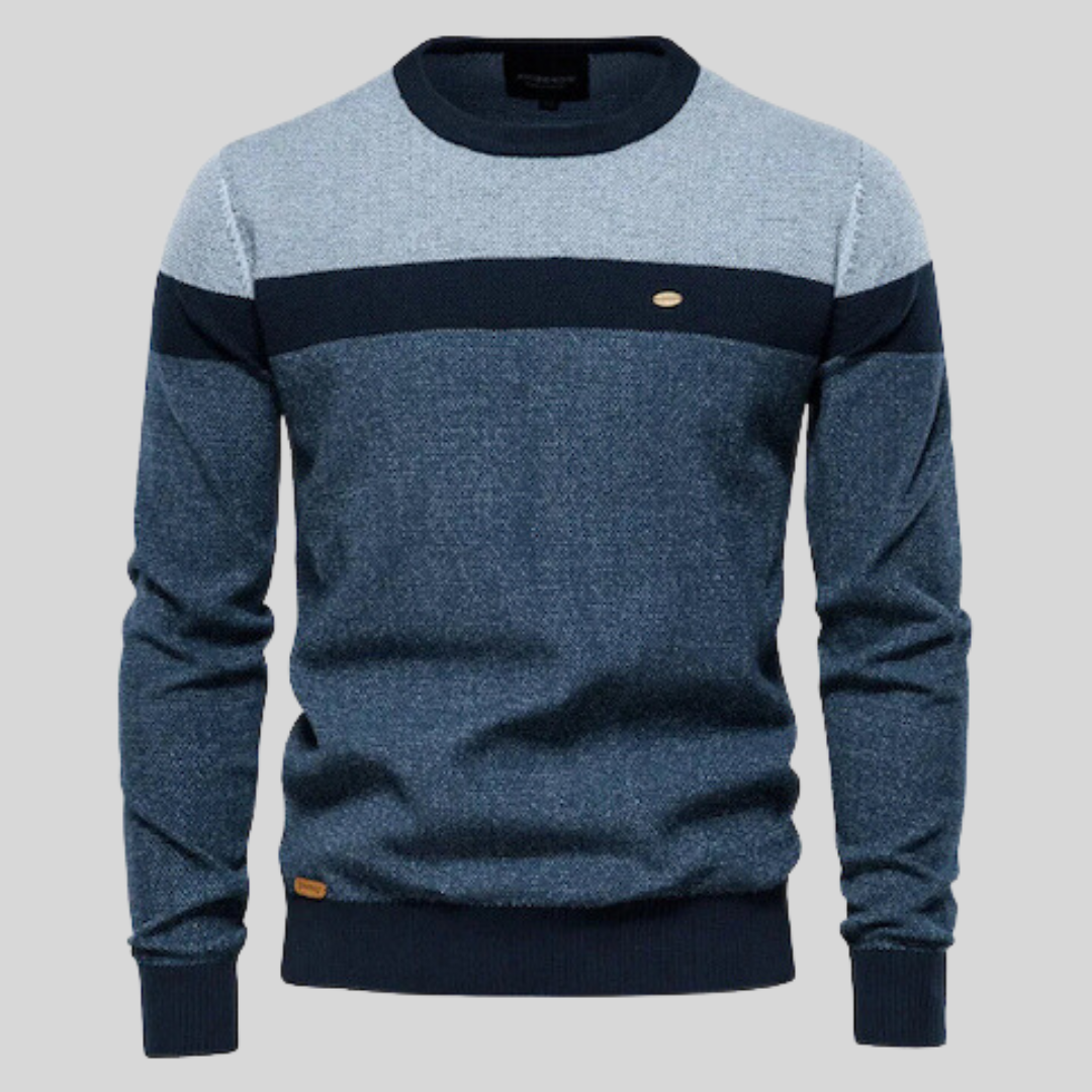 Nico | Lässiger Pullover mit Farbblock Design für Herren