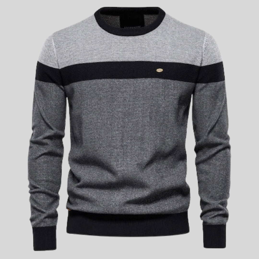 Nico | Lässiger Pullover mit Farbblock Design für Herren
