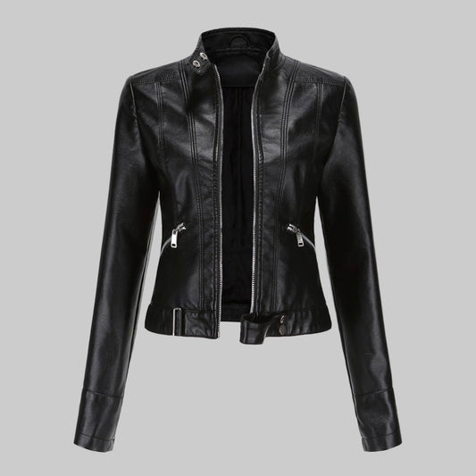 Nina | Moderne Lederjacke aus Kunstleder für Damen
