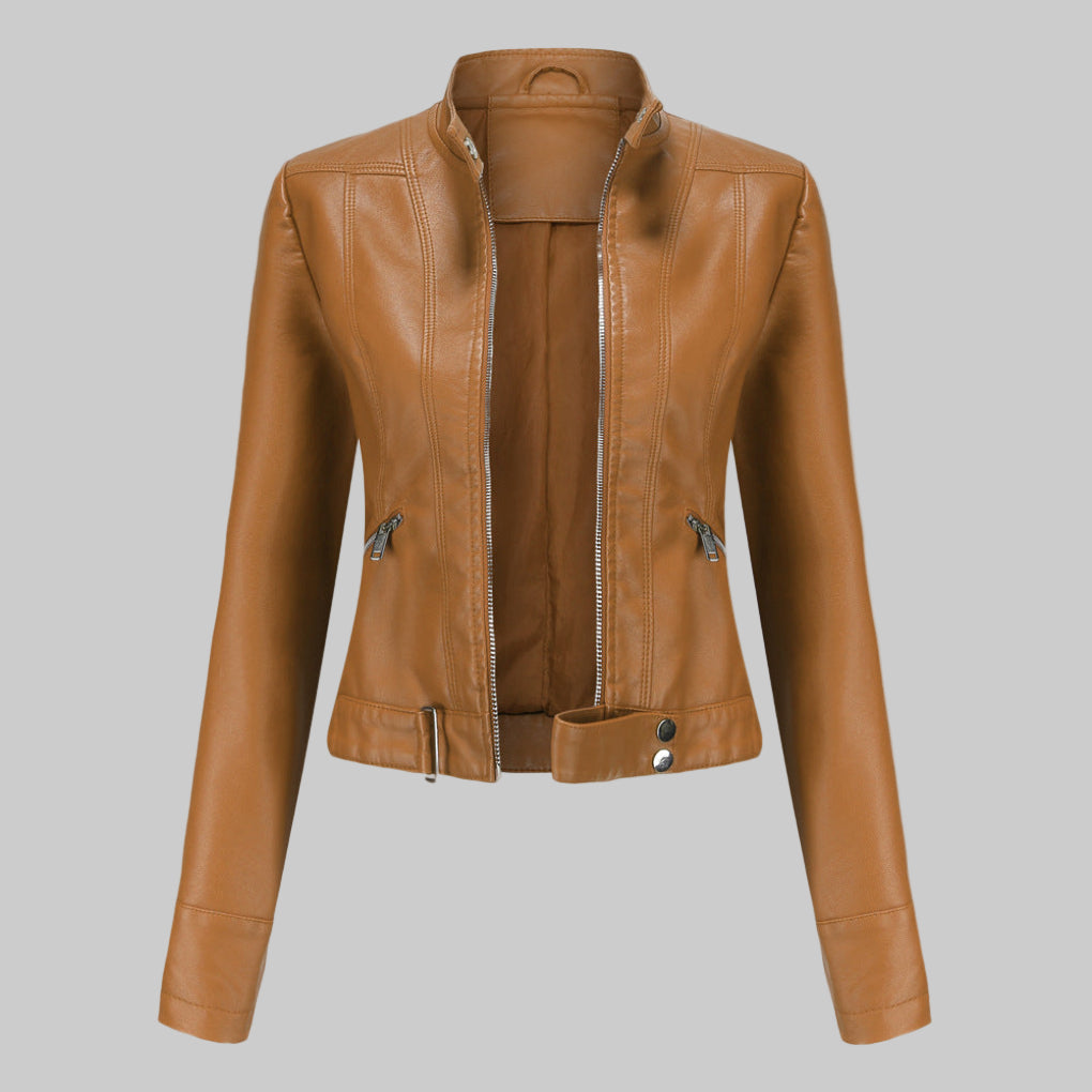 Nina | Moderne Lederjacke aus Kunstleder für Damen