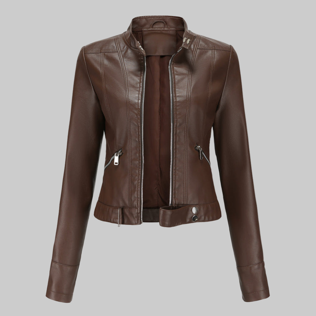 Nina | Moderne Lederjacke aus Kunstleder für Damen