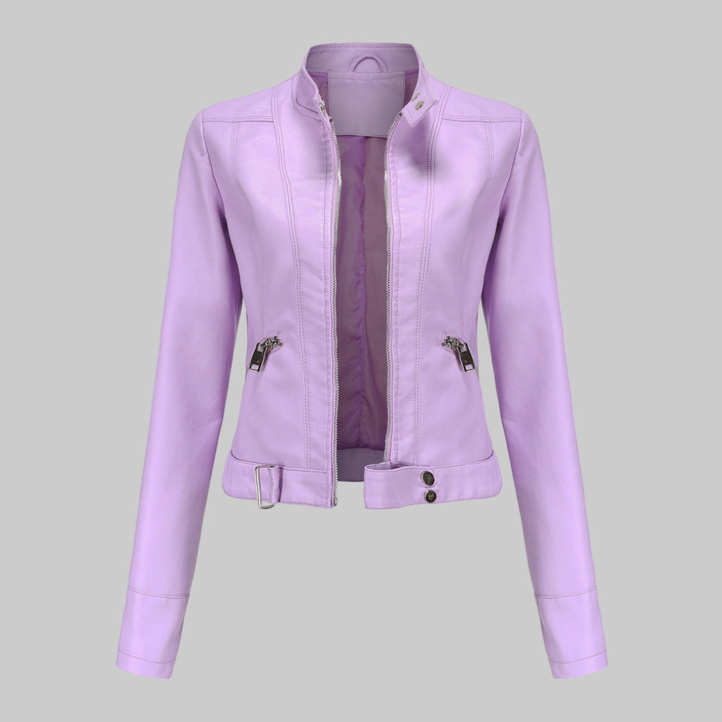 Nina | Moderne Lederjacke aus Kunstleder für Damen