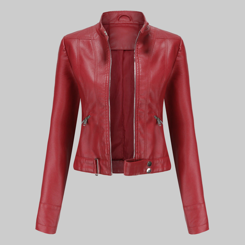 Nina | Moderne Lederjacke aus Kunstleder für Damen