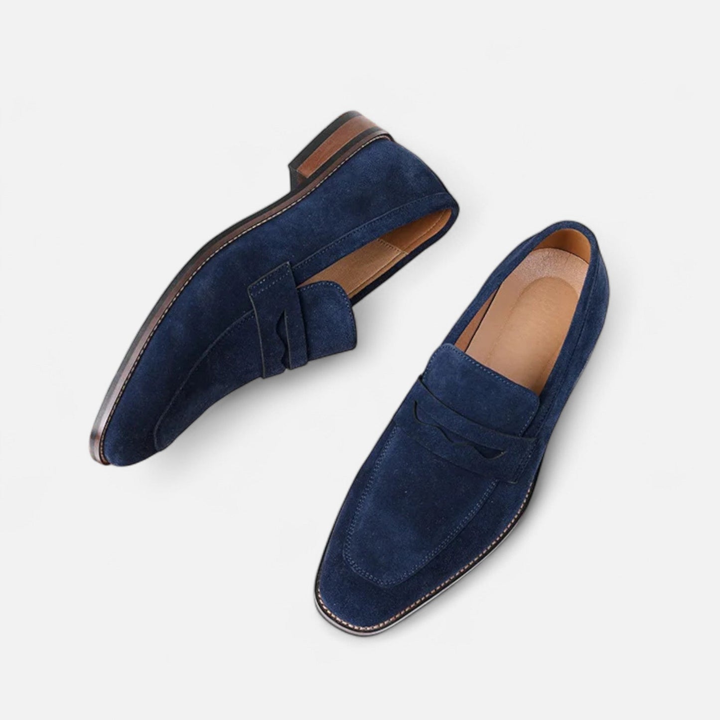 Orvello | Klassische Loafer in Velours Optik Herren