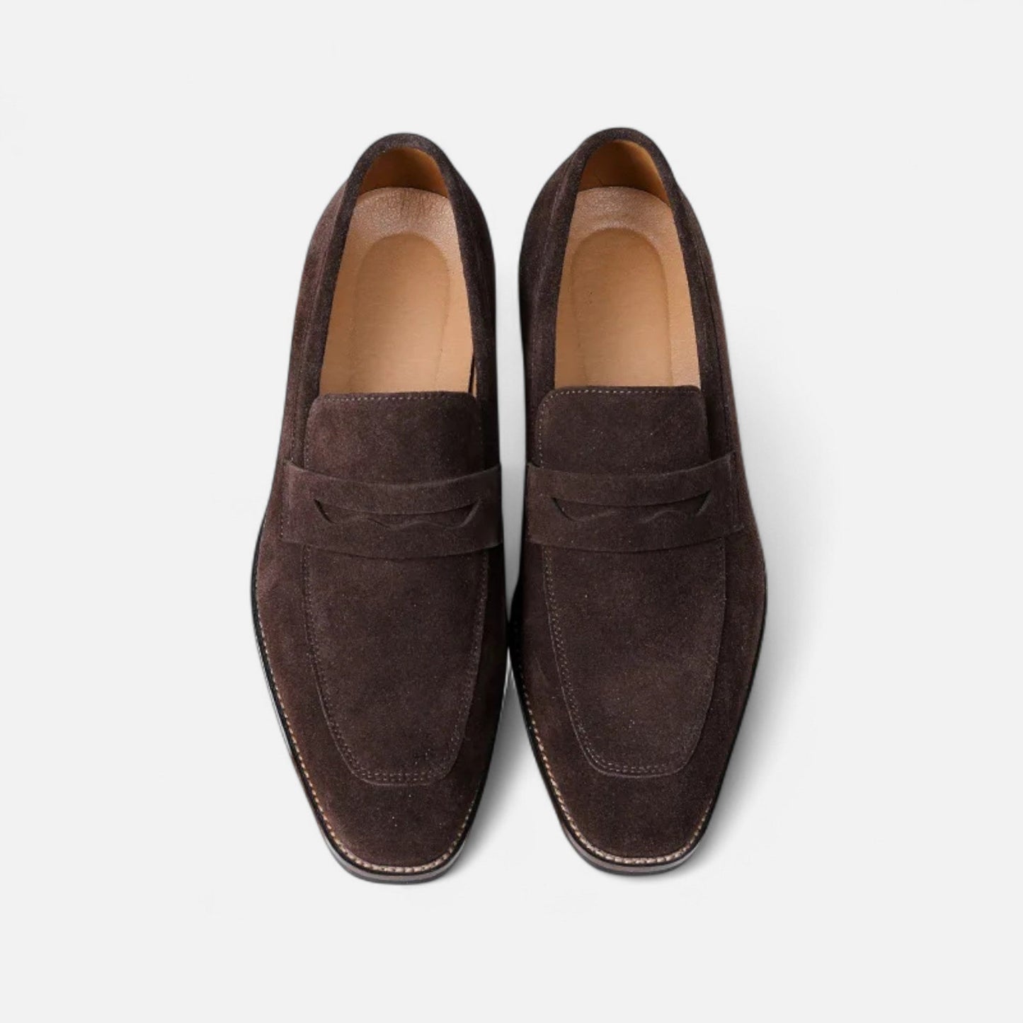 Orvello | Klassische Loafer in Velours Optik Herren
