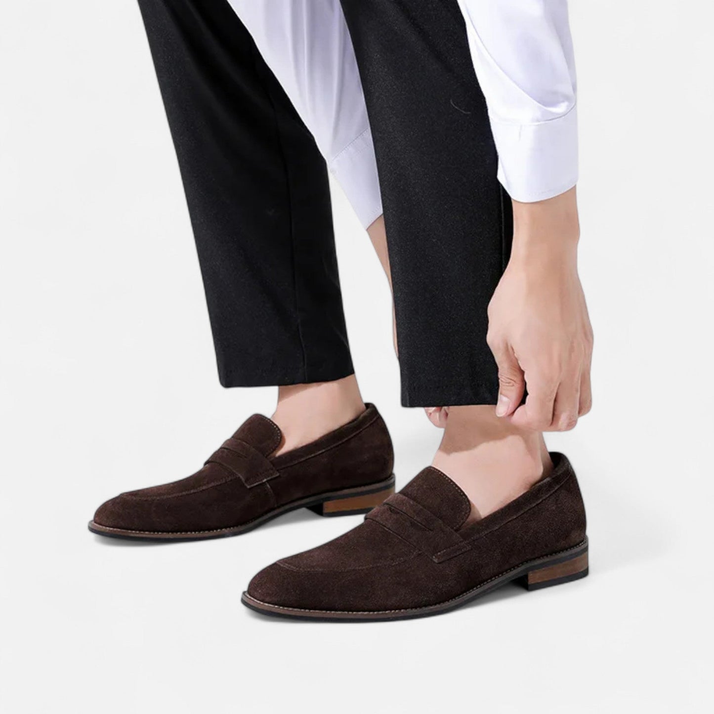 Orvello | Klassische Loafer in Velours Optik Herren
