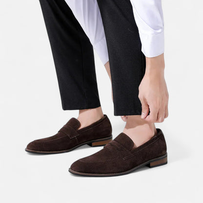 Orvello | Klassische Loafer in Velours Optik Herren