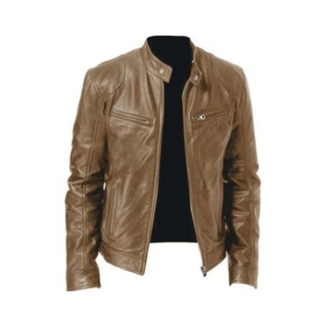 Rafael | Lässige Lederjacke aus Kunstleder für Herren
