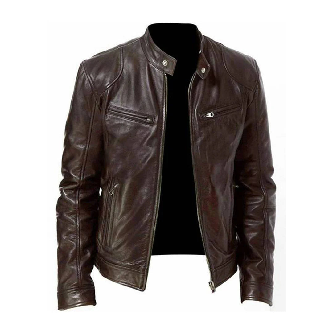 Rafael | Lässige Lederjacke aus Kunstleder für Herren