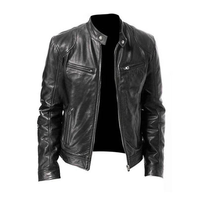 Rafael | Lässige Lederjacke aus Kunstleder für Herren