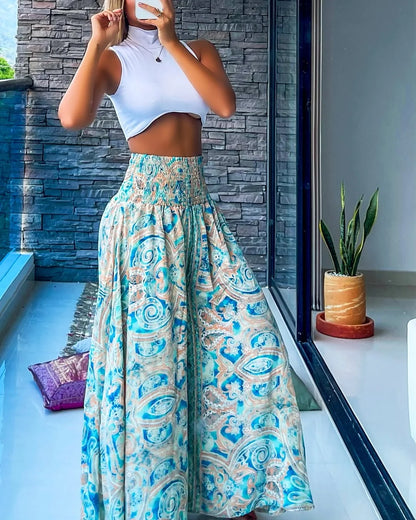 Ramona | Bohemian Damenhose mit weitem Bein
