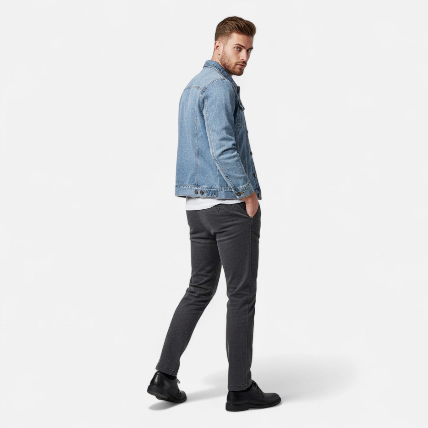 Levin | Herren Jeansjacke slim fit modern