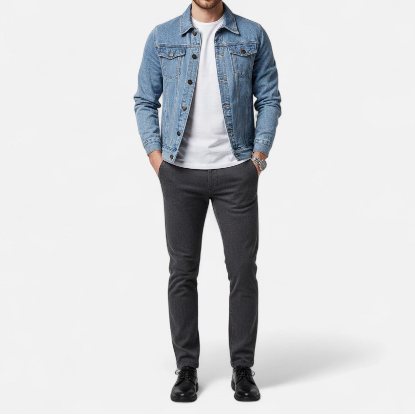Levin | Herren Jeansjacke slim fit modern