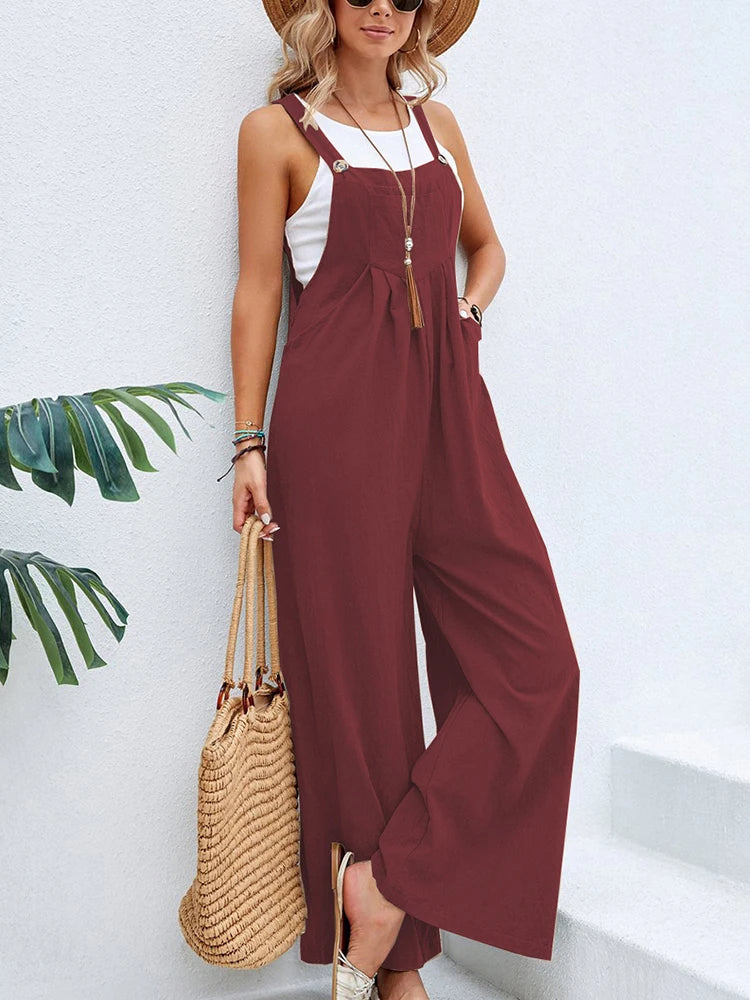 Sabrina | Jumpsuit mit weitem Bein für Damen
