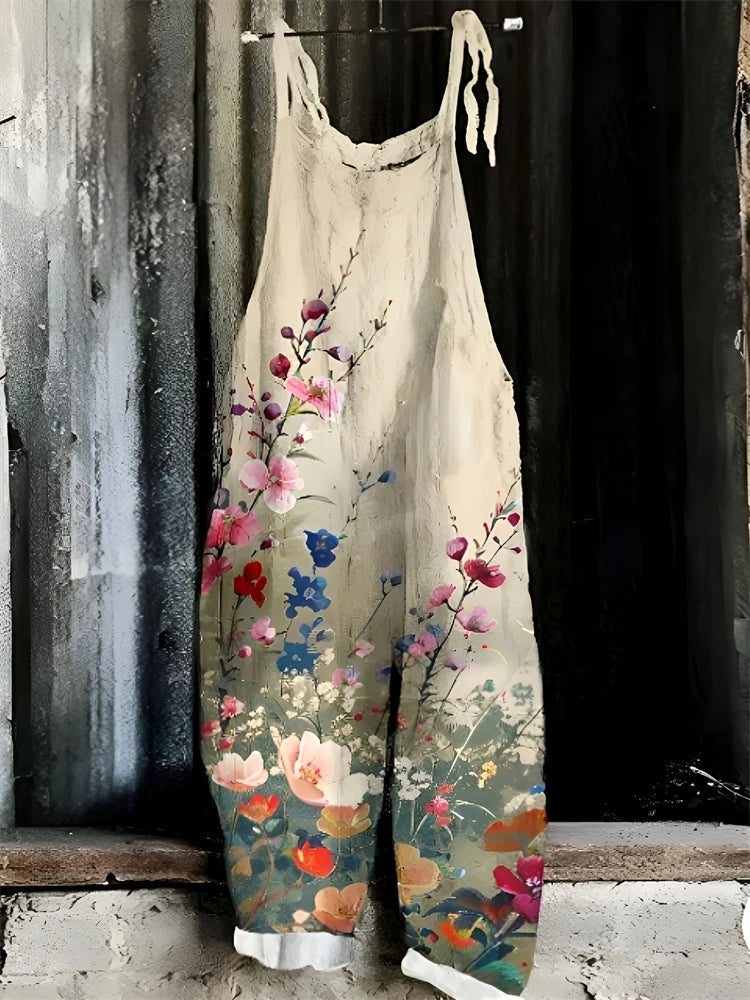 Sandra | Boho Damen Jumpsuit mit Print