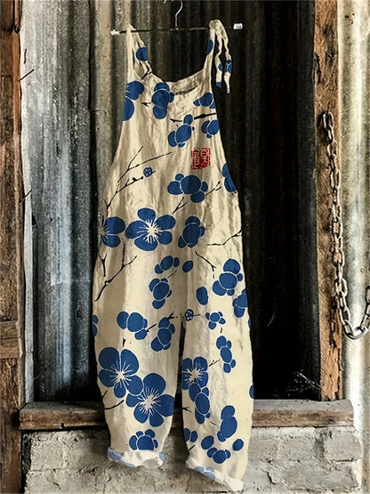 Sandra | Boho Damen Jumpsuit mit Print