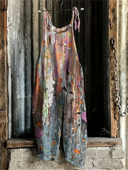 Sandra | Boho Damen Jumpsuit mit Print