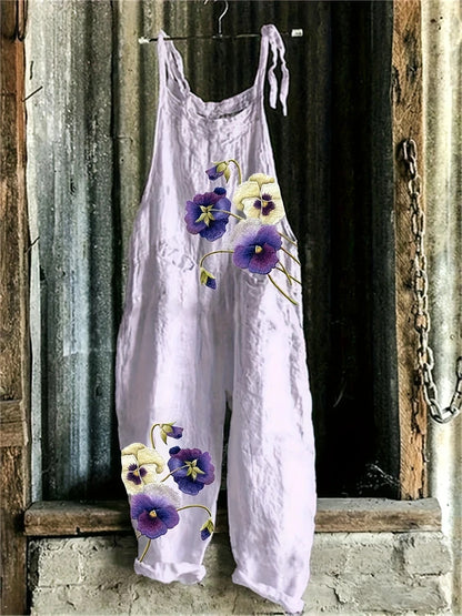 Sandra | Boho Damen Jumpsuit mit Print