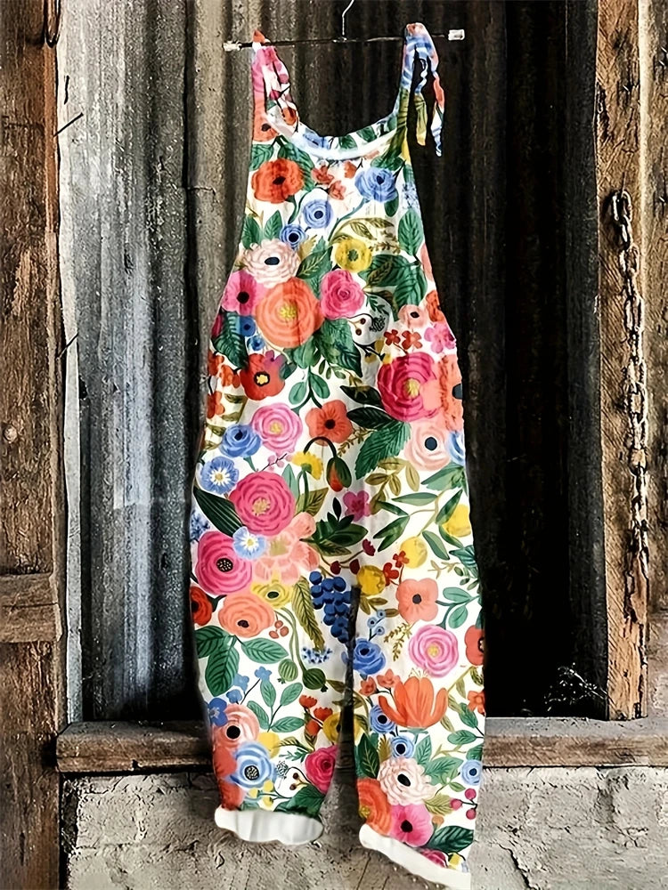 Sandra | Boho Damen Jumpsuit mit Print