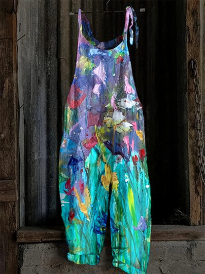 Sandra | Boho Damen Jumpsuit mit Print