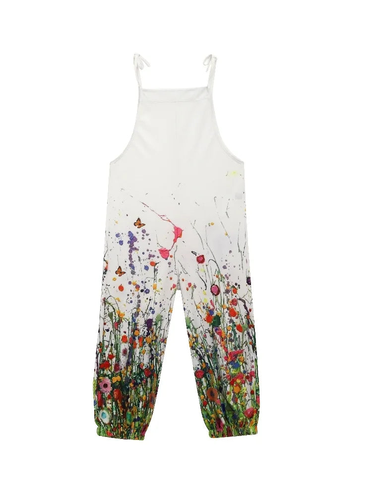 Sandra | Boho Damen Jumpsuit mit Print