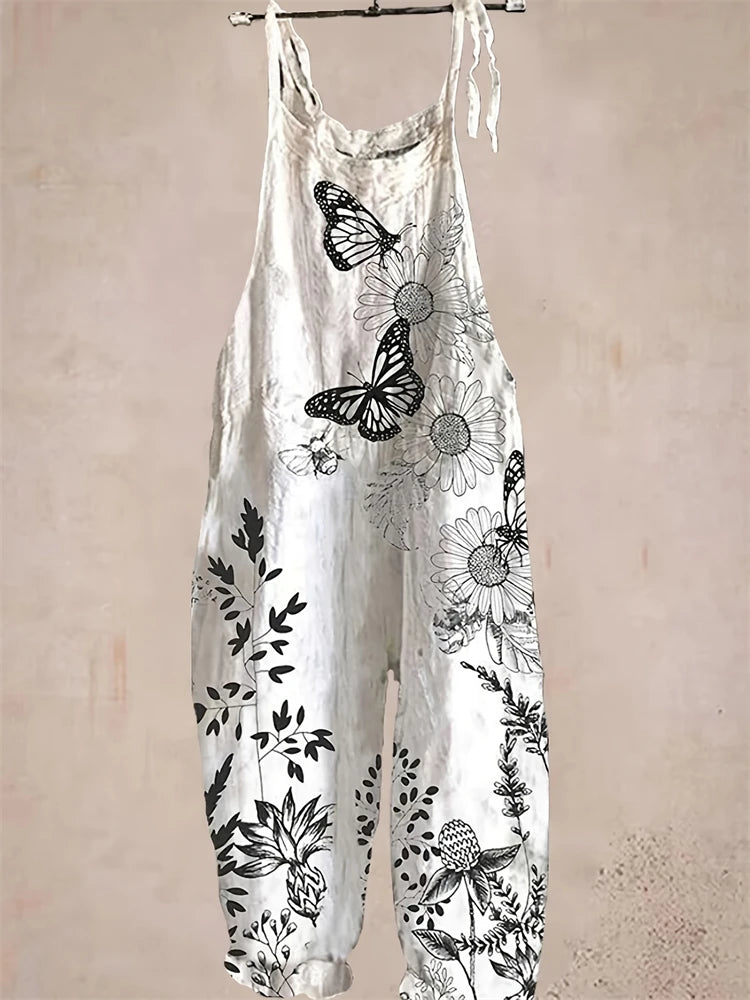 Sandra | Boho Damen Jumpsuit mit Print